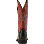 Ariat Westernstiefel Round Up Stretchfit Damen Black Deertan/Garnet Emboss Ariat Westernstiefel Round Up Stretchfit Damen Black Deertan/Garnet Emboss