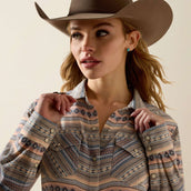 Ariat Bluse Arizona Western Damen Ombre Blue Southwest Ariat Bluse Arizona Western Damen Ombre Blue Southwest