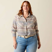 Ariat Bluse Arizona Western Damen Ombre Blue Southwest Ariat Bluse Arizona Western Damen Ombre Blue Southwest