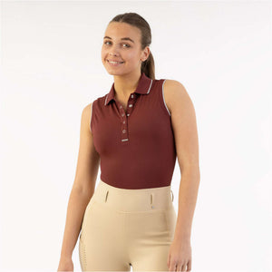 BR Polo Shirt Kiki Ärmellos New Maroon BR Polo Shirt Kiki Ärmellos New Maroon