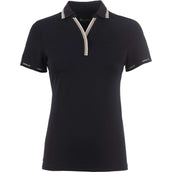 Cavallo Poloshirt CavalPique V-Neck Schwarz Cavallo Poloshirt CavalPique V-Neck Schwarz