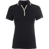 Cavallo Poloshirt CavalPique V-Neck Schwarz Cavallo Poloshirt CavalPique V-Neck Schwarz