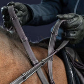Dyon Zügel Hunter 5/8 mit Leder Stops Schwarz Dyon Zügel Hunter 5/8 mit Leder Stops Schwarz