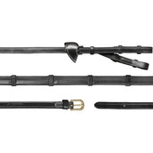 Dyon Zügel Converter Rubber 1/2 mit Leder Stops Schwarz Dyon Zügel Converter Rubber 1/2 mit Leder Stops Schwarz