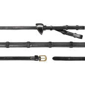 Dyon Zügel Converter Rubber 1/2 mit Leder Stops Schwarz Dyon Zügel Converter Rubber 1/2 mit Leder Stops Schwarz