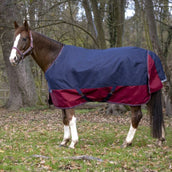 EQUITHÈME Outdoordecke Tyrex 1200D 150g Navy/Bordeaux EQUITHÈME Outdoordecke Tyrex 1200D 150g Navy/Bordeaux