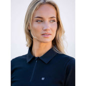 Equestrian Stockholm Poloshirt Zip Schwarz Equestrian Stockholm Poloshirt Zip Schwarz