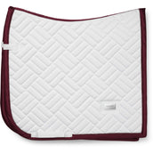 Equestrian Stockholm Schabracke Modern Dressur Weiß/Merlot Equestrian Stockholm Schabracke Modern Dressur Weiß/Merlot