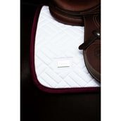 Equestrian Stockholm Schabracke Modern Springen Weiß/Merlot Equestrian Stockholm Schabracke Modern Springen Weiß/Merlot