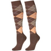 Harry's Horse Socken Check Coffee Quartz Harry's Horse Socken Check Coffee Quartz