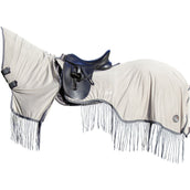 HKM Ausreit- /Fliegendecke Fringes Abnehmbarer Hals Silber/Grau HKM Ausreit- /Fliegendecke Fringes Abnehmbarer Hals Silber/Grau