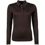 HKM Poloshirt Rosegold Glamour Longsleeve Braun/Rosegold HKM Poloshirt Rosegold Glamour Longsleeve Braun/Rosegold