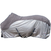 HKM Fliegendecke Comfort Fleece Grau/Natur/Blau HKM Fliegendecke Comfort Fleece Grau/Natur/Blau