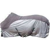 HKM Fliegendecke Comfort Fleece Grau/Natur/Blau HKM Fliegendecke Comfort Fleece Grau/Natur/Blau