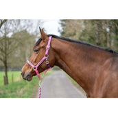 HKM Halfterset Crystal, weich unterlegt Rosa Blau HKM Halfterset Crystal, weich unterlegt Rosa Blau