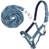 HKM Halfterset Crystal, weich unterlegt Petrol Navy HKM Halfterset Crystal, weich unterlegt Petrol Navy