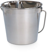 Agradi RVS Eimer Flache Seite Edelstahl Agradi RVS Eimer Flache Seite Edelstahl