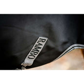 Rambo Turnout Rug 1680D Varilayer 450g Black/Thunderstorm Grey/Silver Rambo Turnout Rug 1680D Varilayer 450g Black/Thunderstorm Grey/Silver