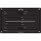 HV Polo Boxenschild HVPPolo Englisch Schwarz HV Polo Boxenschild HVPPolo Englisch Schwarz