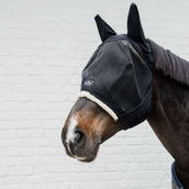 Kentucky Fliegenmaske Skin Friendly mit Ohren Schwarz Kentucky Fliegenmaske Skin Friendly mit Ohren Schwarz