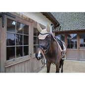 Kentucky Horsewear Fliegenhaube Wellington Softshell Beige/Altrosa Kentucky Horsewear Fliegenhaube Wellington Softshell Beige/Altrosa