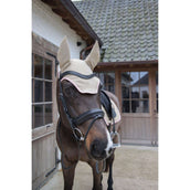 Kentucky Horsewear Fliegenhaube Wellington Softshell Beige/Altrosa Kentucky Horsewear Fliegenhaube Wellington Softshell Beige/Altrosa