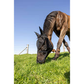 Kentucky Fliegenmaske Heart mit Ohren und Nase Schwarz Kentucky Fliegenmaske Heart mit Ohren und Nase Schwarz