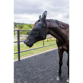 Kentucky Fliegenmaske Heart mit Ohren und Nase Schwarz Kentucky Fliegenmaske Heart mit Ohren und Nase Schwarz