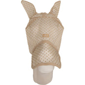 Kentucky Fliegenmaske Heart mit Ohren und Nase Beige Kentucky Fliegenmaske Heart mit Ohren und Nase Beige
