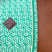 Kentucky Schabracke Velvet Maze Cipher Dressur Weiß/Grün Kentucky Schabracke Velvet Maze Cipher Dressur Weiß/Grün