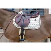 Kentucky Schabracke Velvet Horse Printing Beige Kentucky Schabracke Velvet Horse Printing Beige