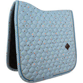 Kentucky Schabracke Velvet Pied De Poule Dressur Navy Kentucky Schabracke Velvet Pied De Poule Dressur Navy