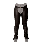 Dyon Lange Chaps aus Leder Standard Schwarz Dyon Lange Chaps aus Leder Standard Schwarz