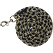 Covalliero Führstrick SS26 mit Karabinerhaken Schwarz/Nuss Covalliero Führstrick SS26 mit Karabinerhaken Schwarz/Nuss