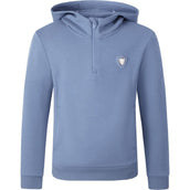 Covalliero Hoodie SS26 Kinder Smoked Blue Covalliero Hoodie SS26 Kinder Smoked Blue