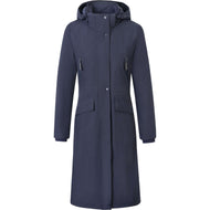 Covalliero Lange Regenjacke SS26 Damen Dunkle Navy Covalliero Lange Regenjacke SS26 Damen Dunkle Navy