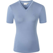 Covalliero T-Shirt SS26 Damen Smoked Blue Covalliero T-Shirt SS26 Damen Smoked Blue