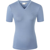 Covalliero T-Shirt SS26 Damen Smoked Blue Covalliero T-Shirt SS26 Damen Smoked Blue