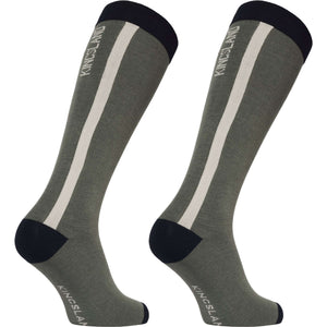 Kingsland Reitsocken KLLaura Coolmax 2 Pack Green Agave Kingsland Reitsocken KLLaura Coolmax 2 Pack Green Agave
