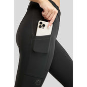 Montar Reitleggings MoZuna Gun Metal Crystals Full Grip Schwarz Montar Reitleggings MoZuna Gun Metal Crystals Full Grip Schwarz