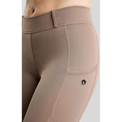Montar Thermo-Reitleggings MoAddie Hybrid Gun Metal Logo Full Grip Nougat Brown Montar Thermo-Reitleggings MoAddie Hybrid Gun Metal Logo Full Grip Nougat Brown