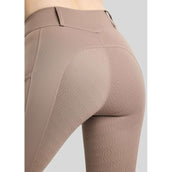 Montar Thermo-Reitleggings MoAddie Hybrid Gun Metal Logo Full Grip Nougat Brown Montar Thermo-Reitleggings MoAddie Hybrid Gun Metal Logo Full Grip Nougat Brown