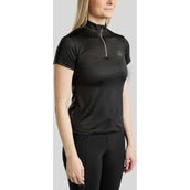 Montar Poloshirt Everly Crystal Logo Schwarz Montar Poloshirt Everly Crystal Logo Schwarz
