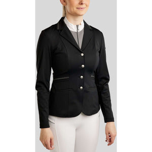 Montar Turnierjacket MoPearl Pintucks Gun Metal Crystals Schwarz Montar Turnierjacket MoPearl Pintucks Gun Metal Crystals Schwarz