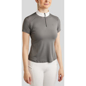 Montar Turniershirt MoPearl Pintucks Gun Metal Crystals Grau Montar Turniershirt MoPearl Pintucks Gun Metal Crystals Grau