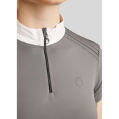 Montar Turniershirt MoPearl Pintucks Gun Metal Crystals Grau Montar Turniershirt MoPearl Pintucks Gun Metal Crystals Grau