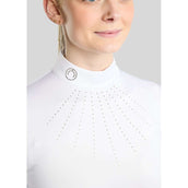 Montar Turniershirt MoEve Golden Quartz Crystals Lange Ärmel Weiß Montar Turniershirt MoEve Golden Quartz Crystals Lange Ärmel Weiß