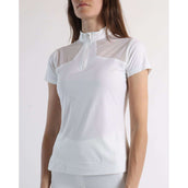 Montar Poloshirt MoMeadow Mesh Weiß Montar Poloshirt MoMeadow Mesh Weiß