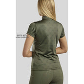 Montar Shirt MoAvina Monogram Caviar Crystal Deco Lange Ärmel Pine Green Montar Shirt MoAvina Monogram Caviar Crystal Deco Lange Ärmel Pine Green