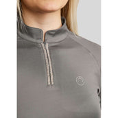 Montar Poloshirt MoLila Champagne Crystals Grau Montar Poloshirt MoLila Champagne Crystals Grau